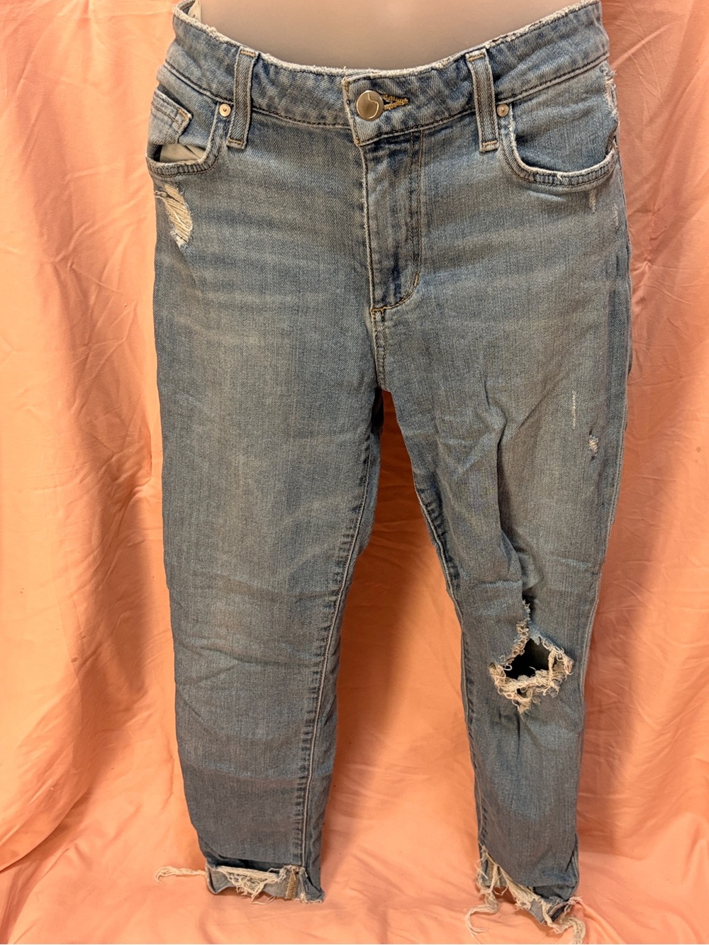 Joe's Jeans Light Blue Skinny Distressed Denim